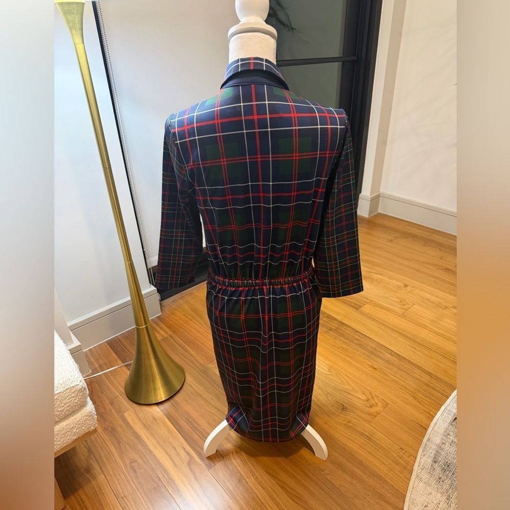 Gretchen Scott Twist and Shout Plaid Button-Down Dress size M - Picture 8 of 12